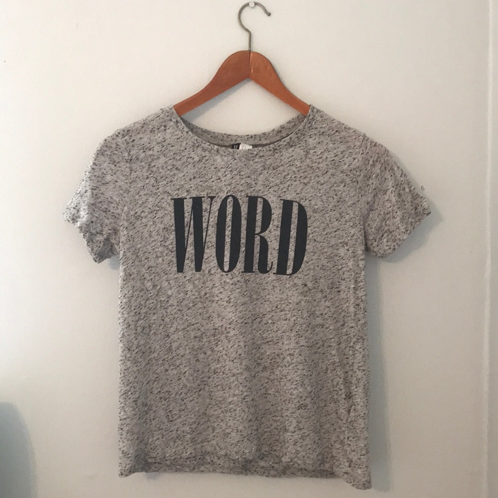Cute and trendy “Word” T shirt ACCEPTING OFFERS